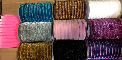 Metallic Lurex elastic ribbon 17 mm